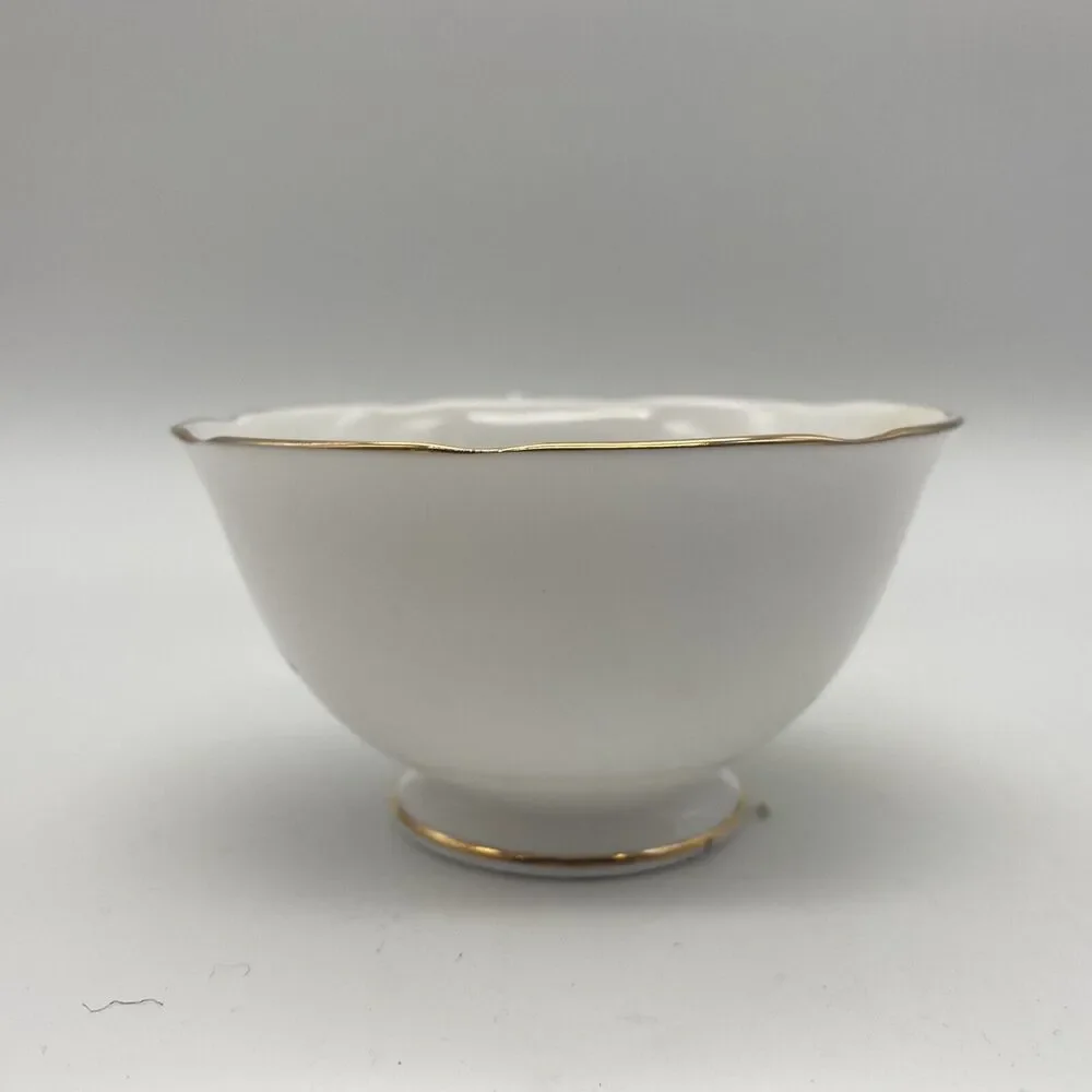 Royal Grafton Bone Chine Blue & Yellow Floral  Tea Cup Saucer Set